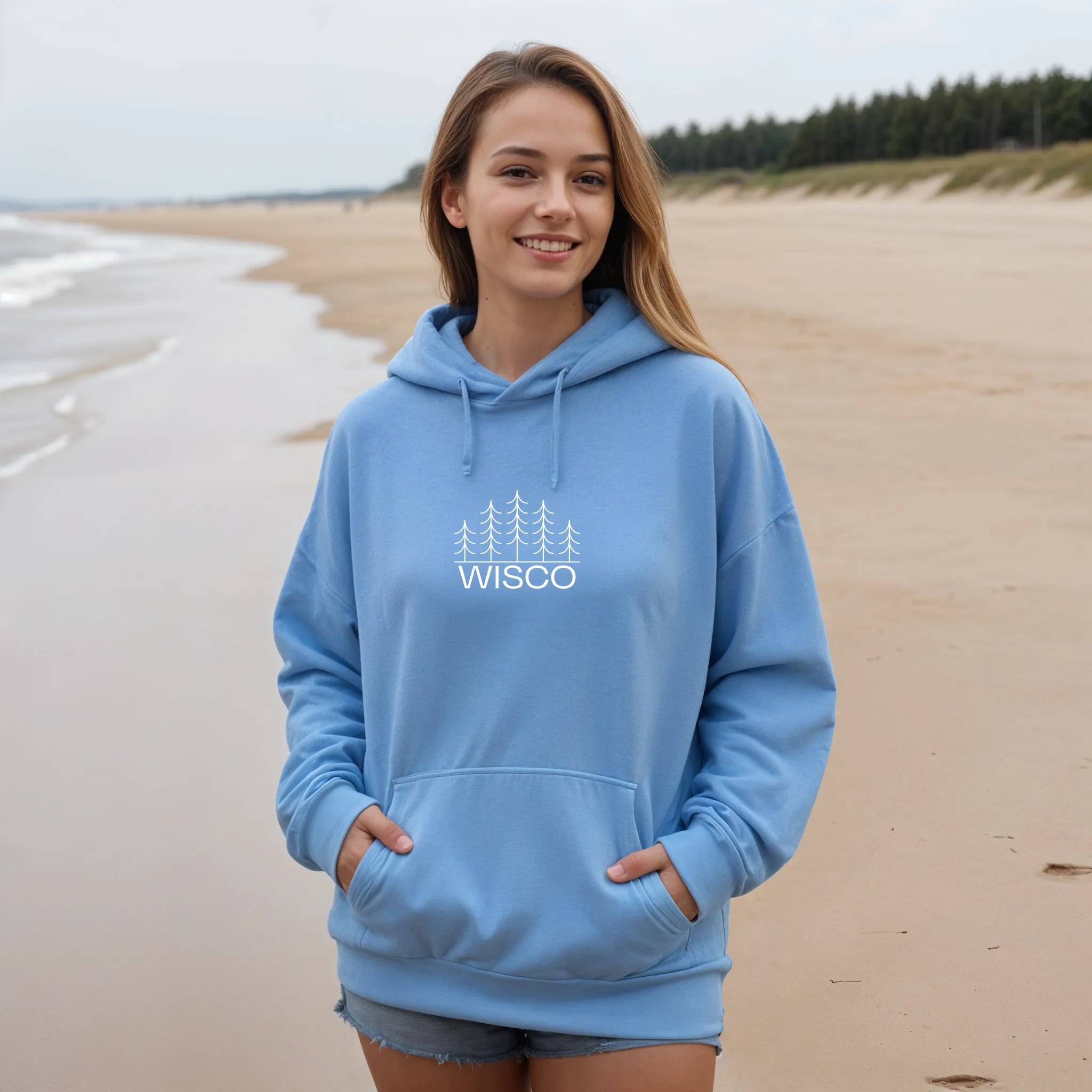 "Wisco" Relaxed Fit Classic Unisex Hoodie