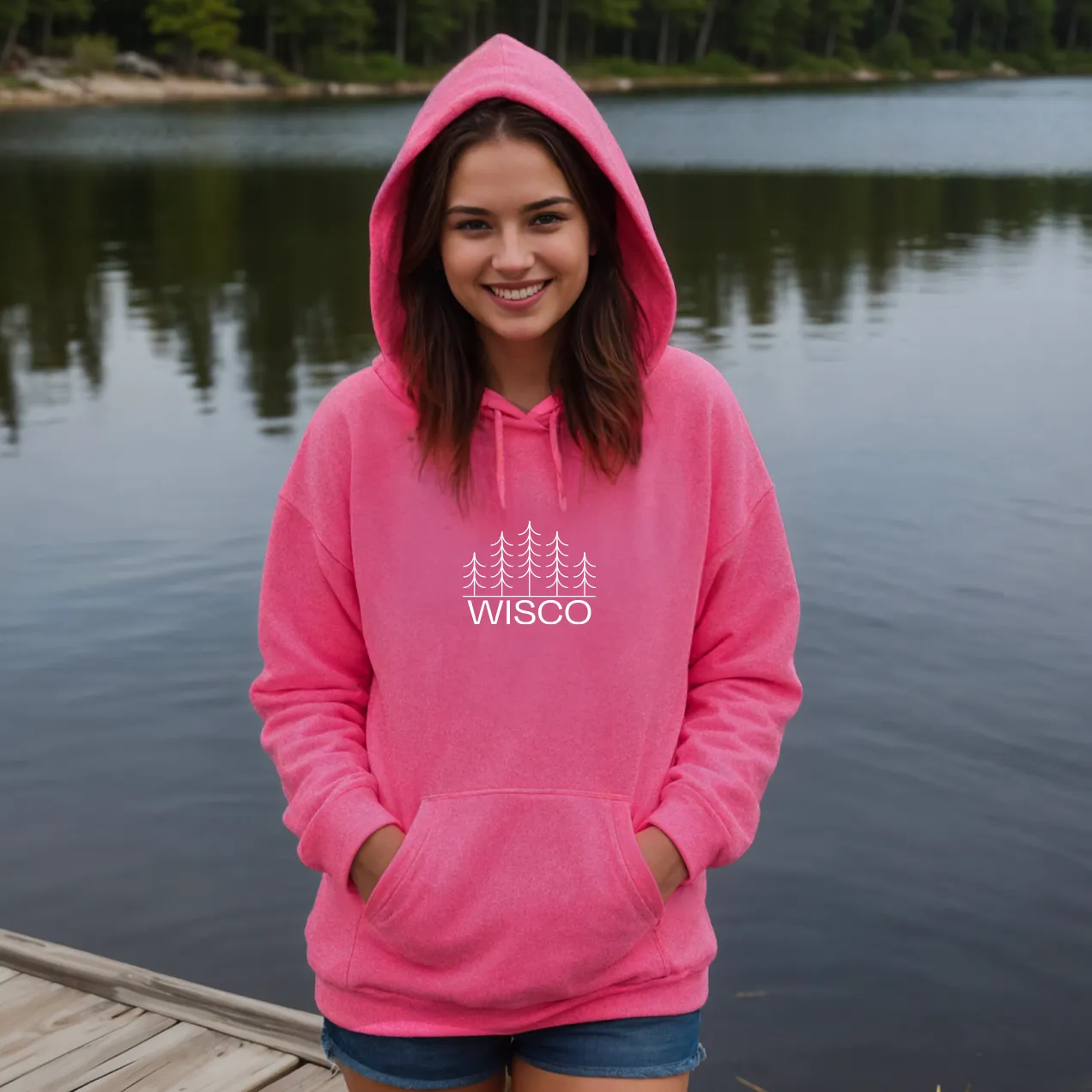 "Wisco" Relaxed Fit Classic Unisex Hoodie