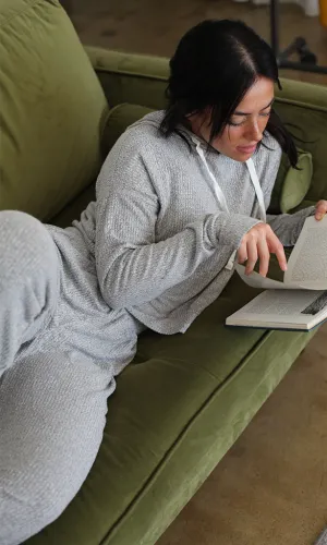Relaxed Shirred Jogger Set