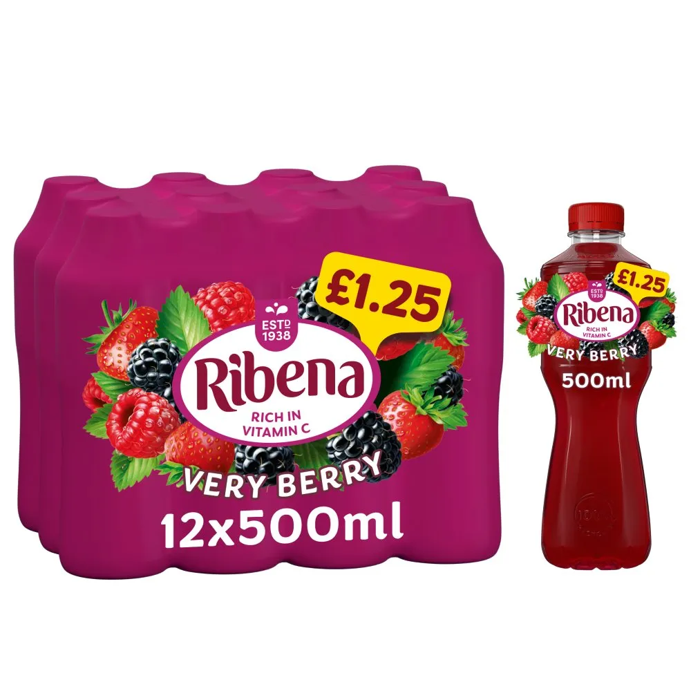 Ribena Very Berry PMP 500ml (Case of 12)