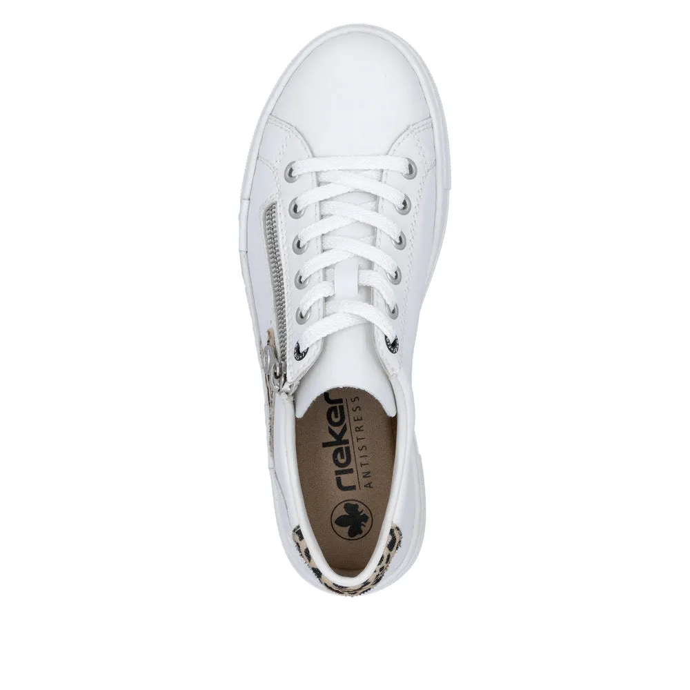Rieker - N4924-81 - Weiss/ Leo-Natur/Weiss - Shoes