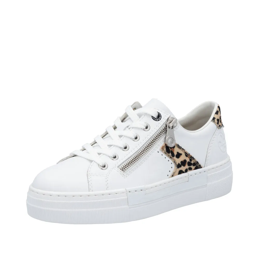 Rieker - N4924-81 - Weiss/ Leo-Natur/Weiss - Shoes