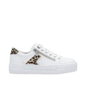Rieker - N4924-81 - Weiss/ Leo-Natur/Weiss - Shoes