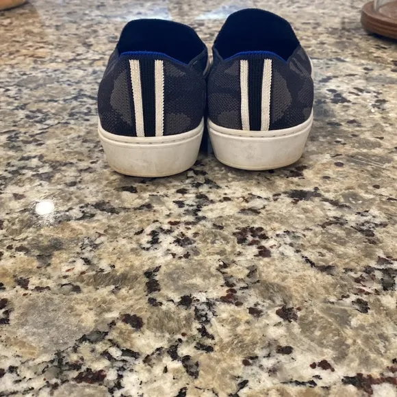 Rothy’s Original Slip-On Sneak grey camouflage