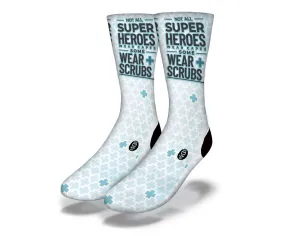 SAVVY SOX HEROES WEAR SCRUBS SOCKS