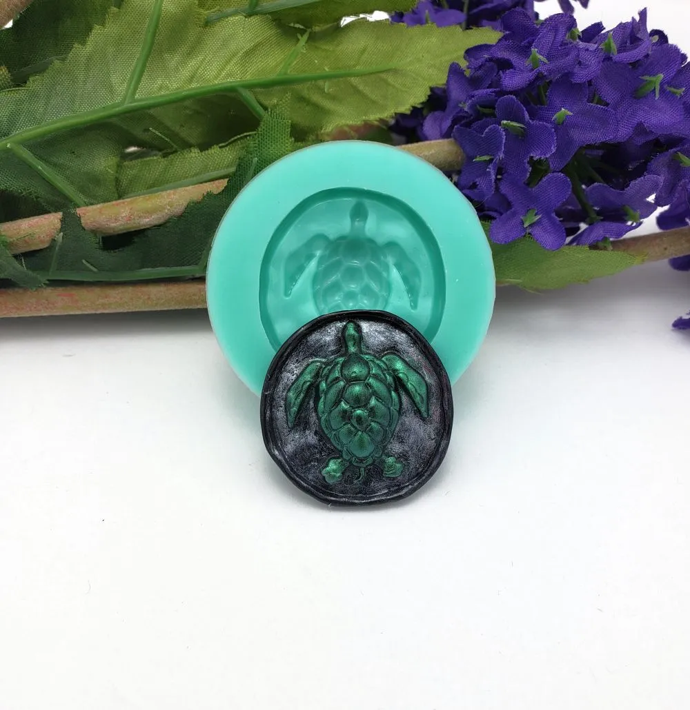 Sea Turtle Silicone Mold for Crafts, Jewelry, Resin, Polymer Clay.