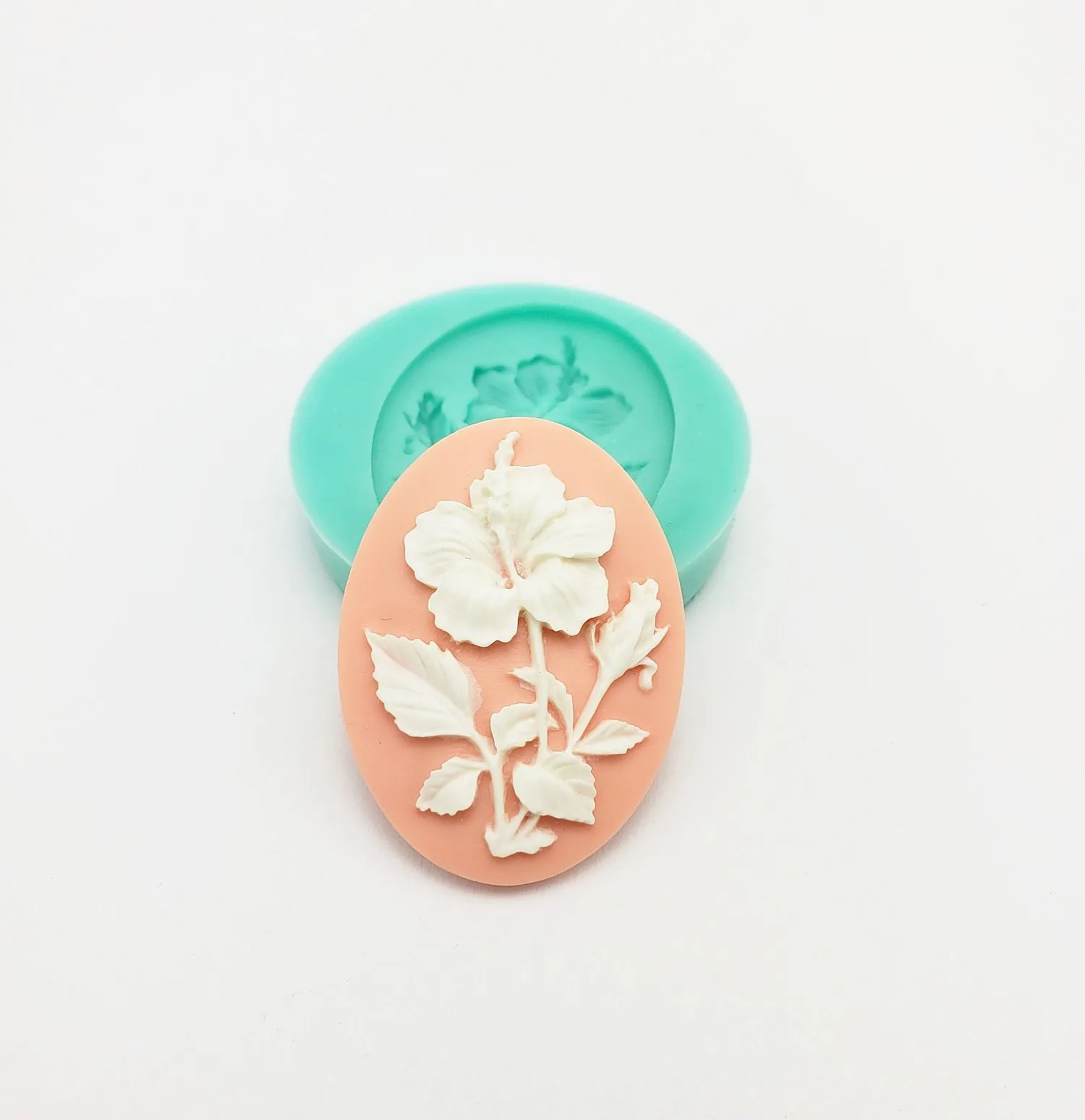 Silicone Mold Hibiscus Flowers Flexible for Crafts, Jewelry, Resin, Polymer Clay.