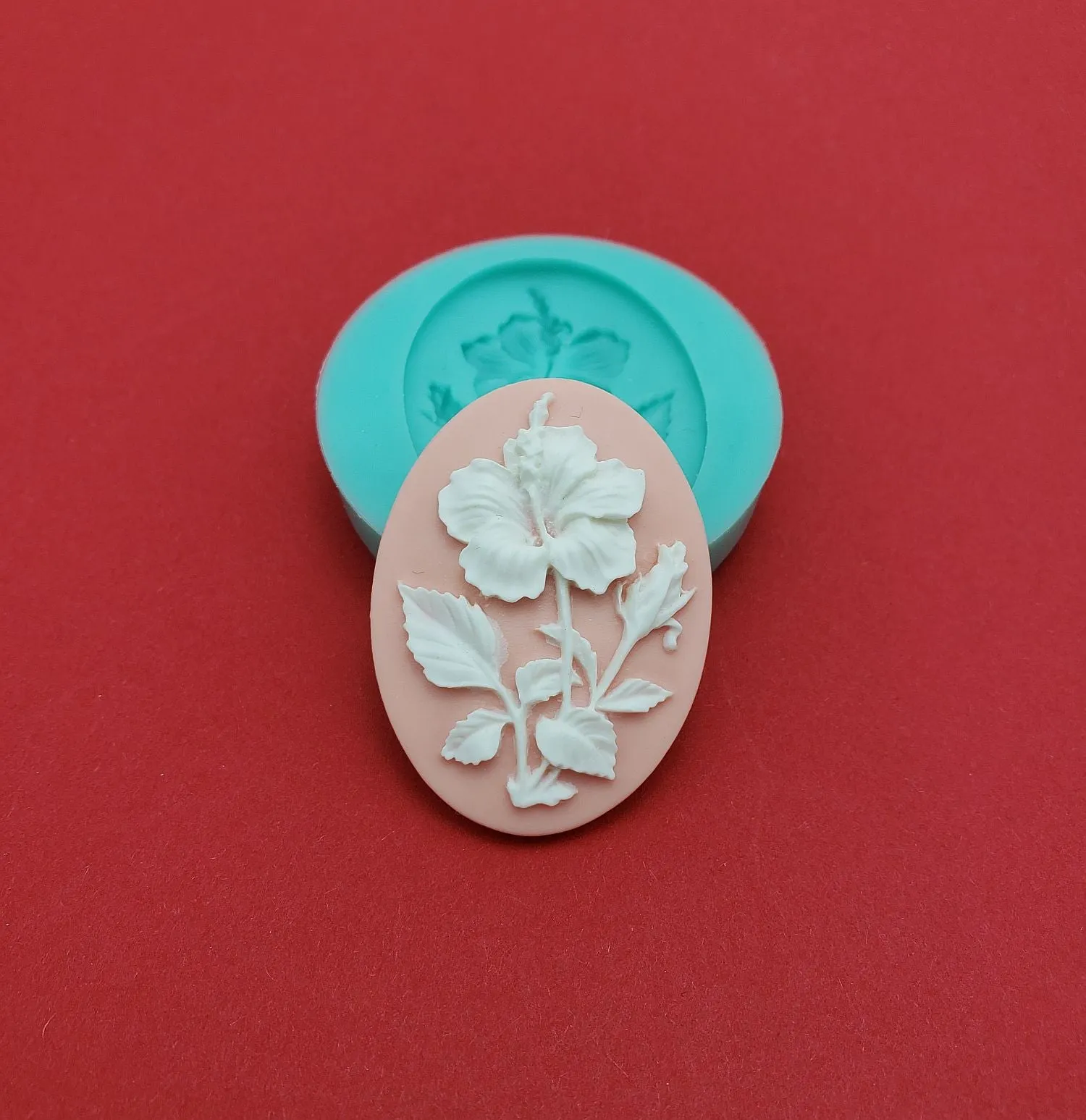 Silicone Mold Hibiscus Flowers Flexible for Crafts, Jewelry, Resin, Polymer Clay.