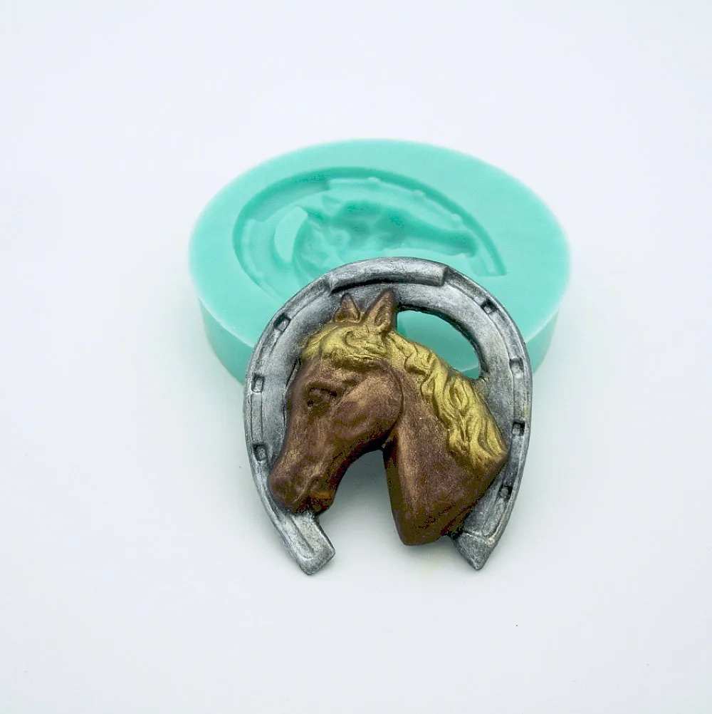 Silicone Mold Horse Head Flexible for Crafts, Resin, Clay.