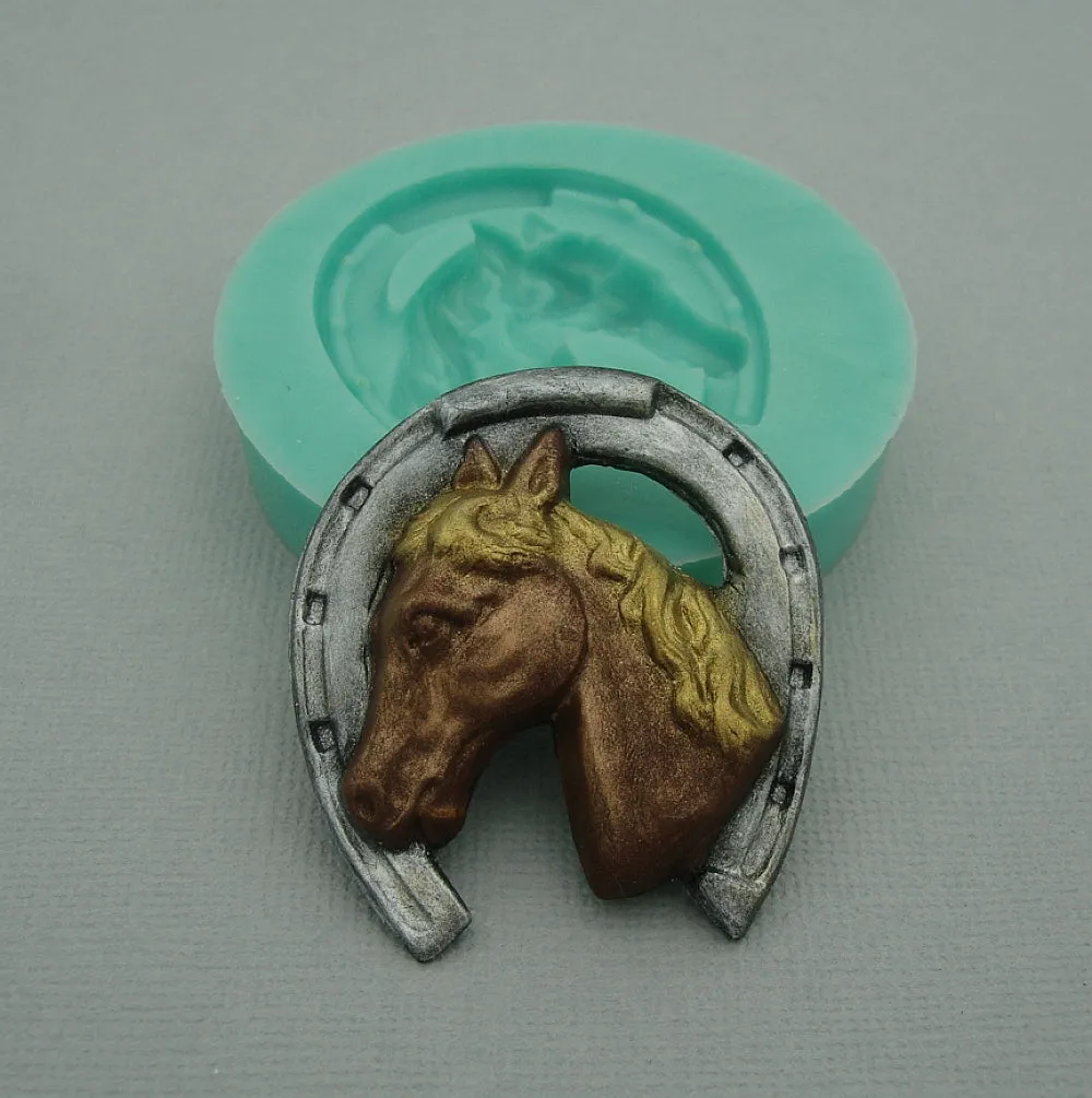 Silicone Mold Horse Head Flexible for Crafts, Resin, Clay.
