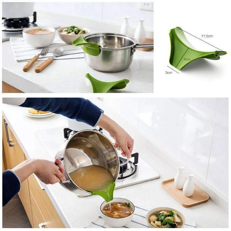 Silicone Slip On Pour Spout For Bowls Pots & Pans