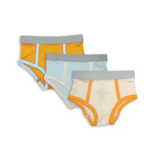 Silkberry Boys 3pack Bamboo Underwear Yellow/Blue MIx