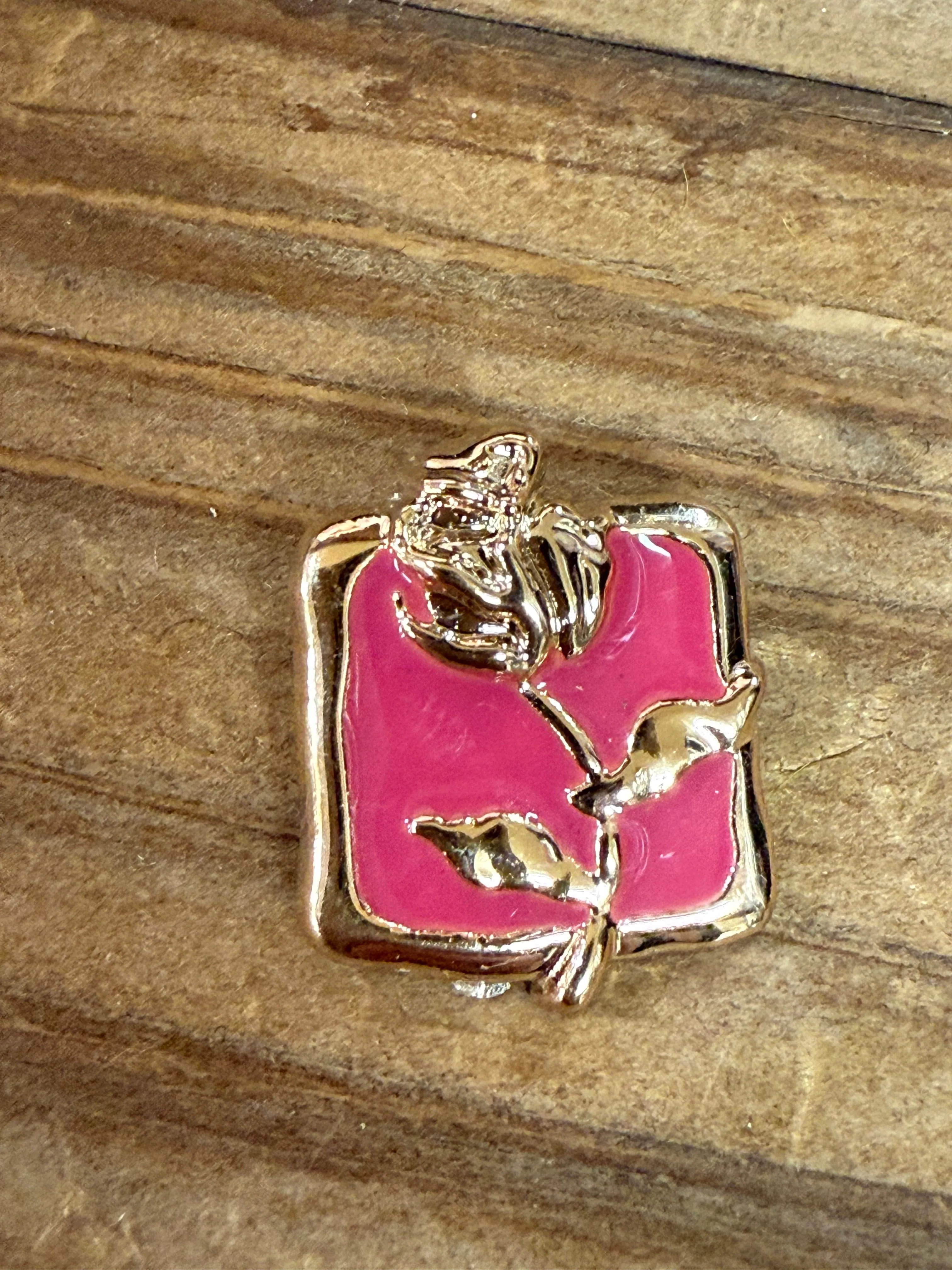 Sneaker Charms - Love & Pink Flowers