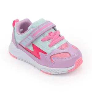 Stride Rite Light Up Cosmic Adapt Sneaker - Pink Multi