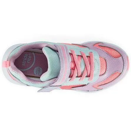 Stride Rite Light Up Cosmic Adapt Sneaker - Pink Multi