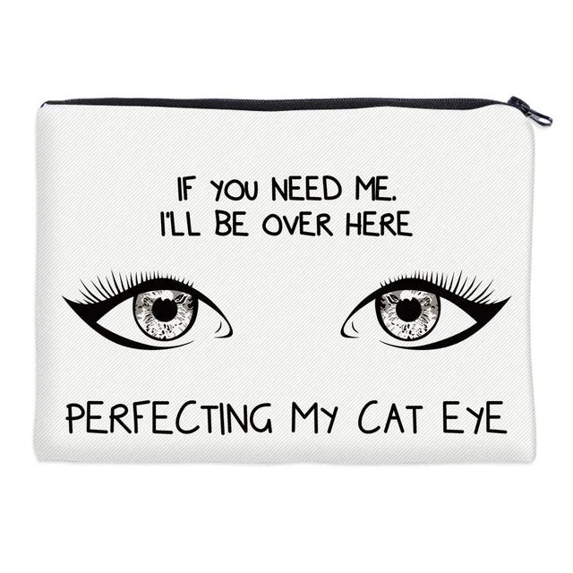 Stylish 3D Printed Makeup Bag Zipper
