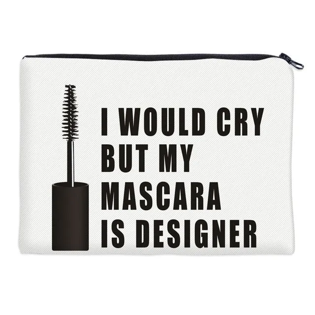Stylish 3D Printed Makeup Bag Zipper