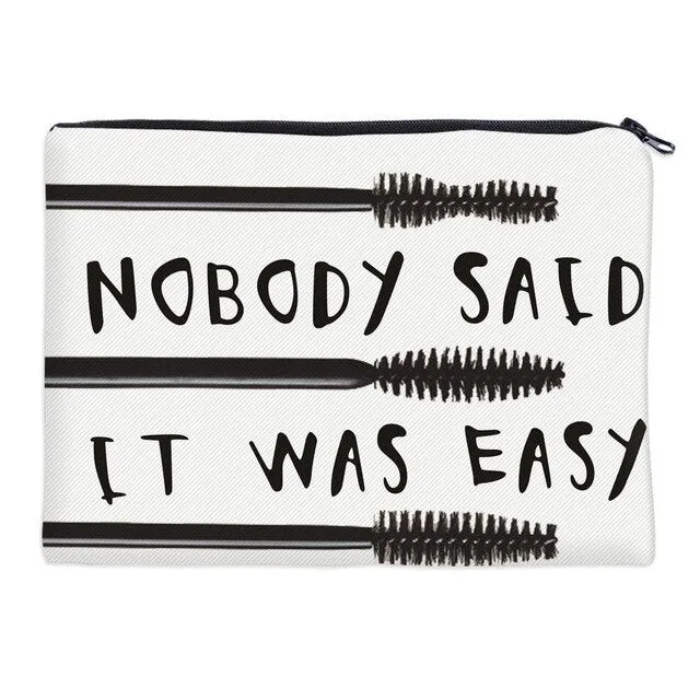 Stylish 3D Printed Makeup Bag Zipper