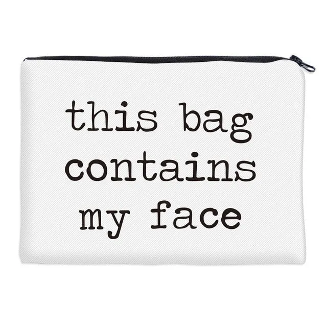 Stylish 3D Printed Makeup Bag Zipper