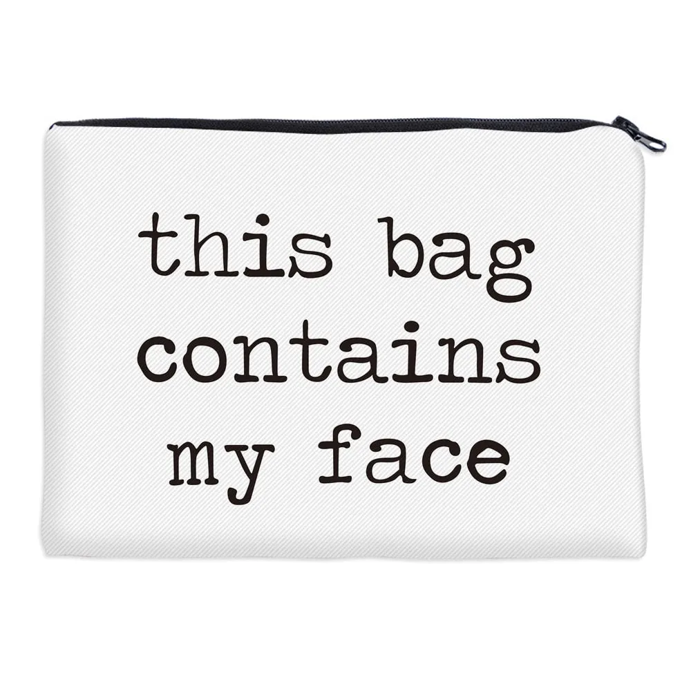 Stylish 3D Printed Makeup Bag Zipper