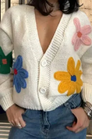 Stylish Colorful Flower Cute Style Top