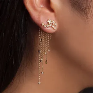 Stylish Gold/ Silver Color Star Earrings