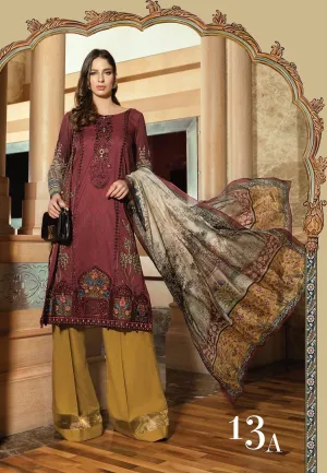 Stylish Punjabi Suit In Dark Maroon Color Model#L 1767