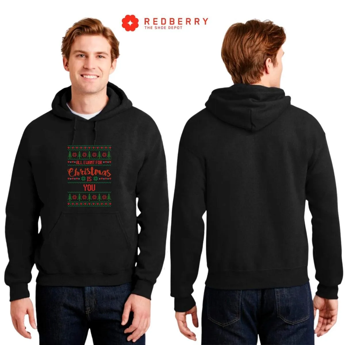 Sudadera Deportiva Hombre Navideña Hoodie 022