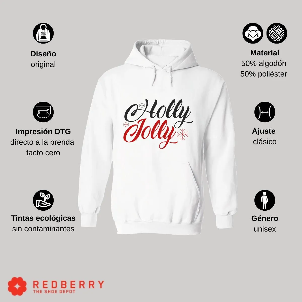Sudadera Deportiva Hombre Navideña Hoodie 046