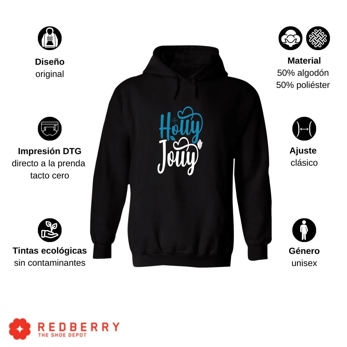 Sudadera Deportiva Hombre Navideña Hoodie 047