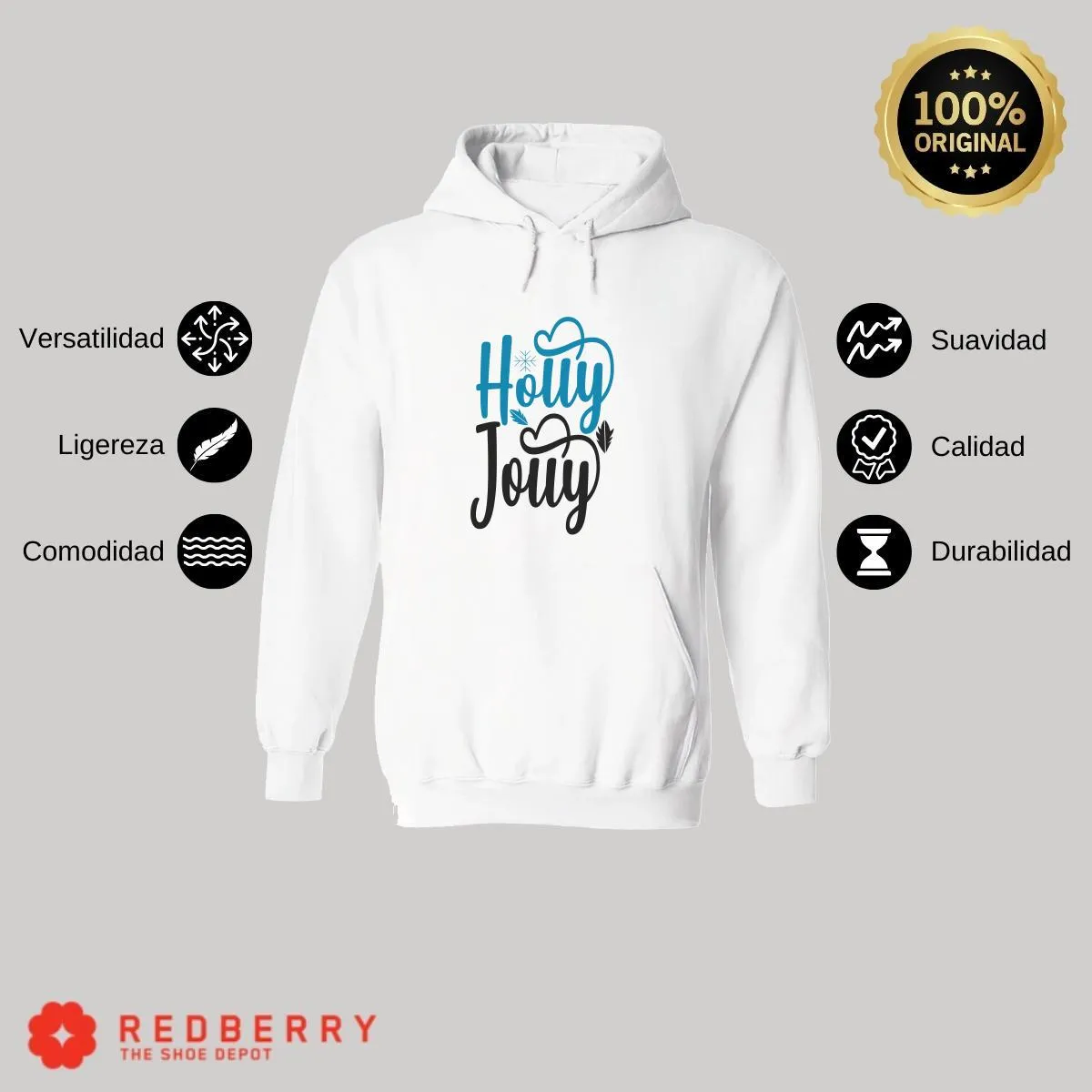 Sudadera Deportiva Hombre Navideña Hoodie 047