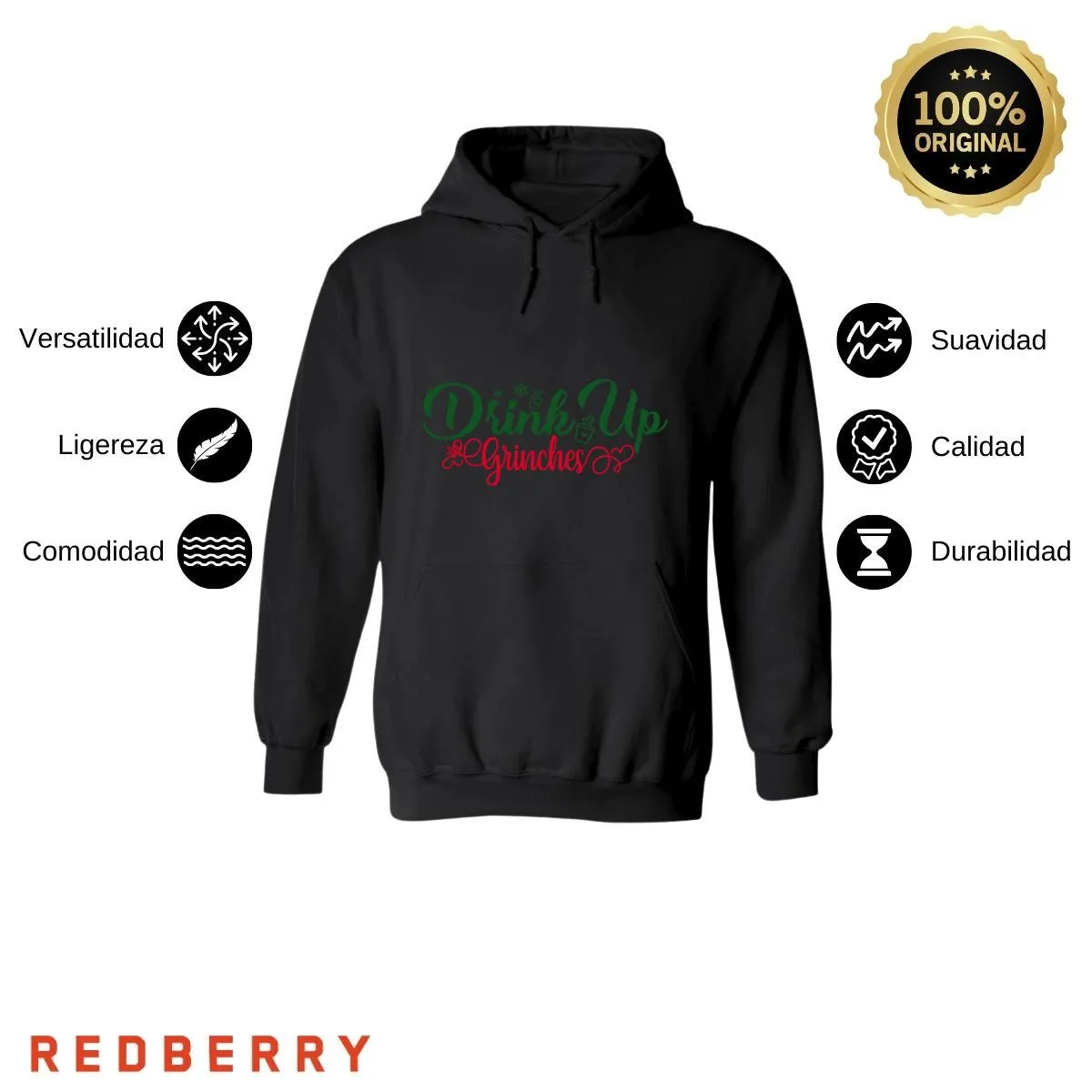 Sudadera Deportiva Mujer Navideña Hoodie 042
