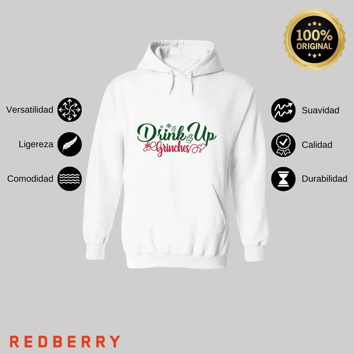 Sudadera Deportiva Mujer Navideña Hoodie 042