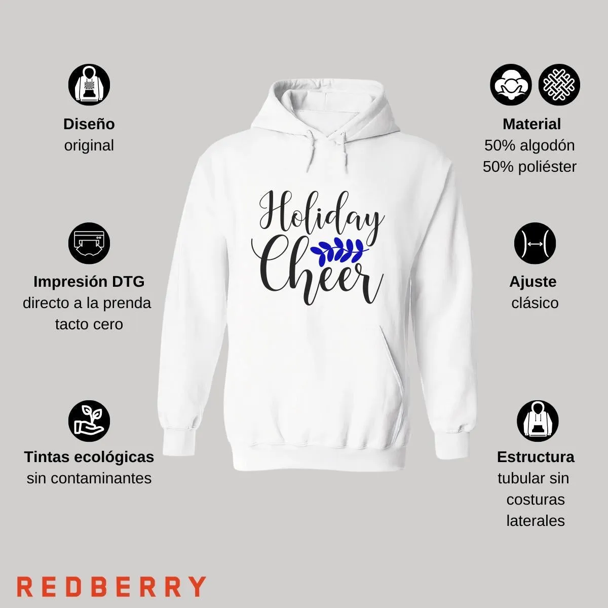 Sudadera Deportiva Mujer Navideña Hoodie 045