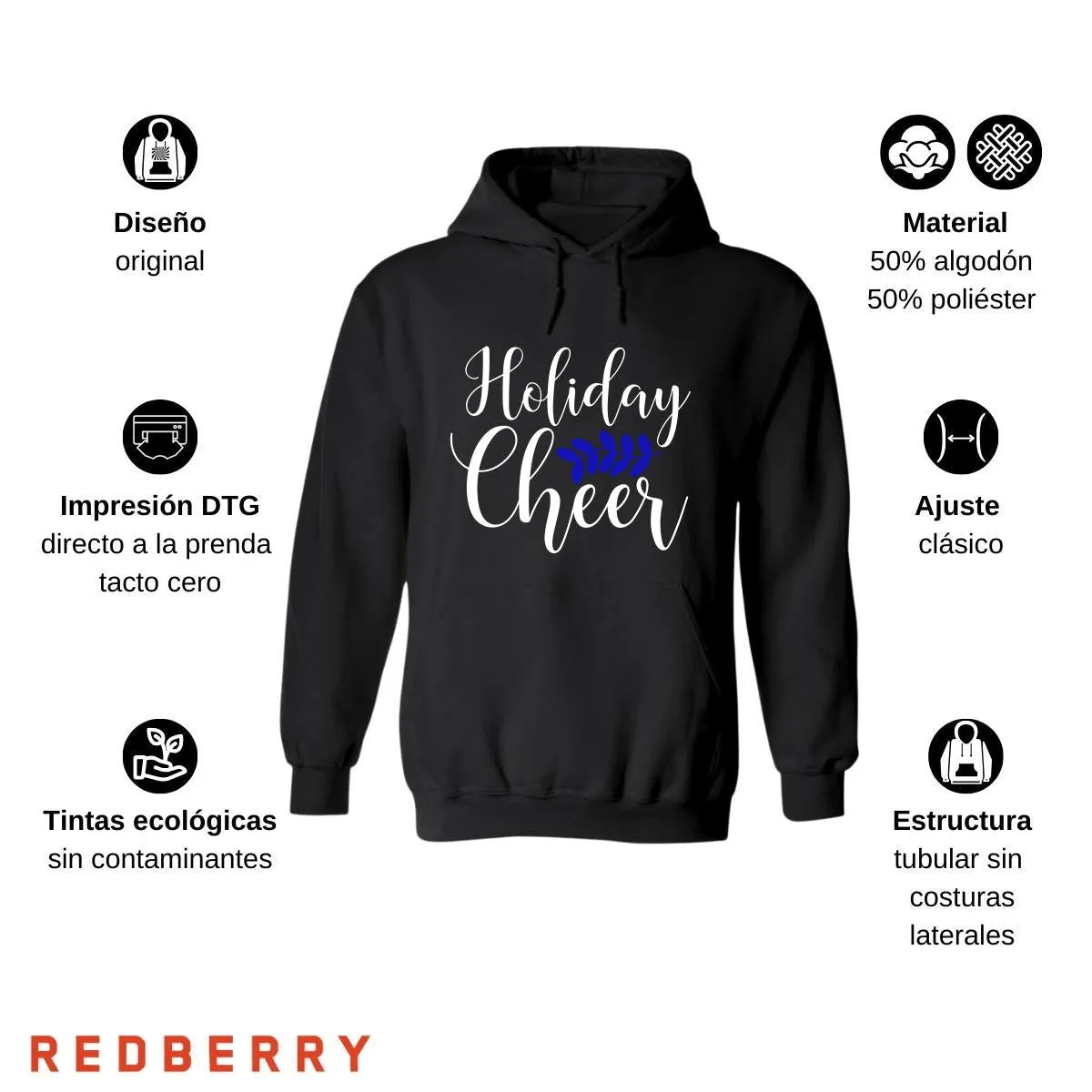 Sudadera Deportiva Mujer Navideña Hoodie 045