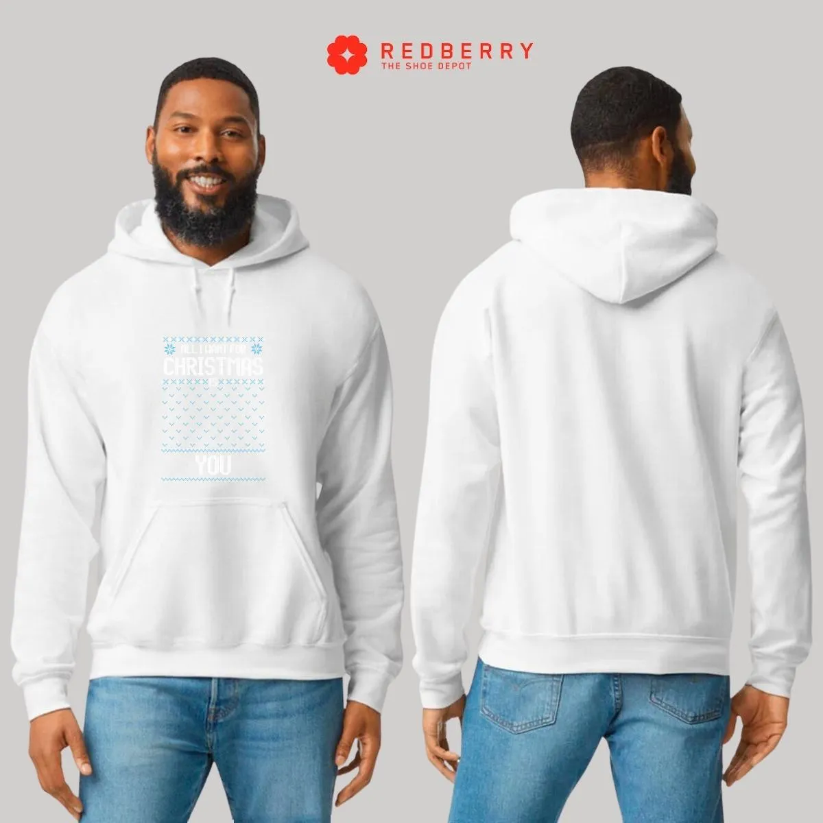 Sudadera Navideña Hombre Deportiva Hoodie 024