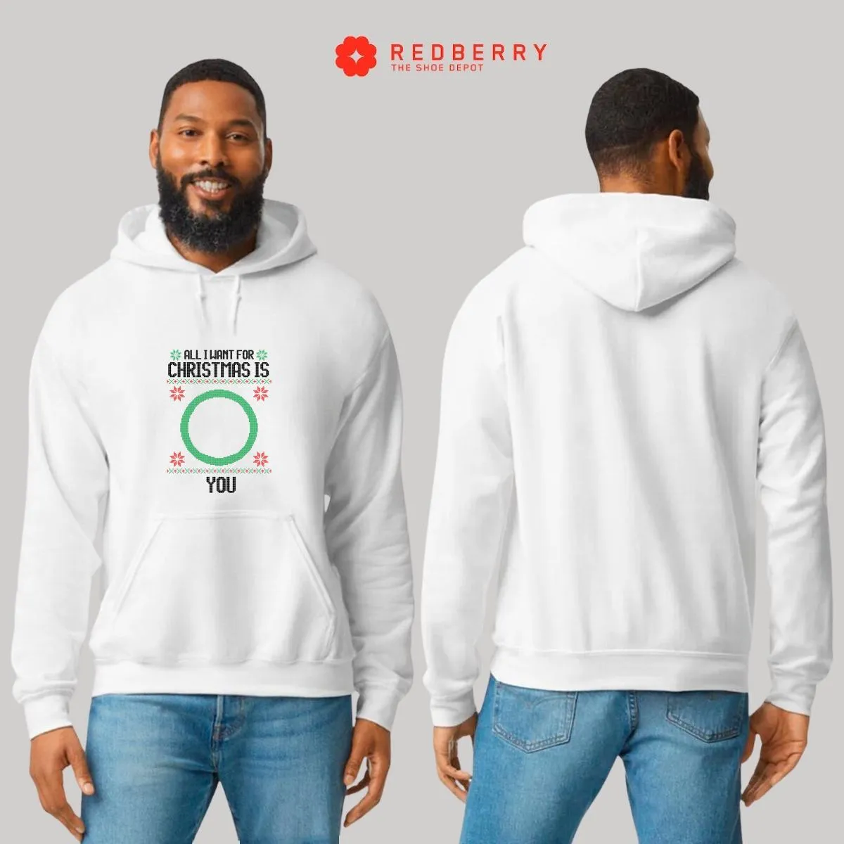 Sudadera Navideña Hombre Deportiva Hoodie 026