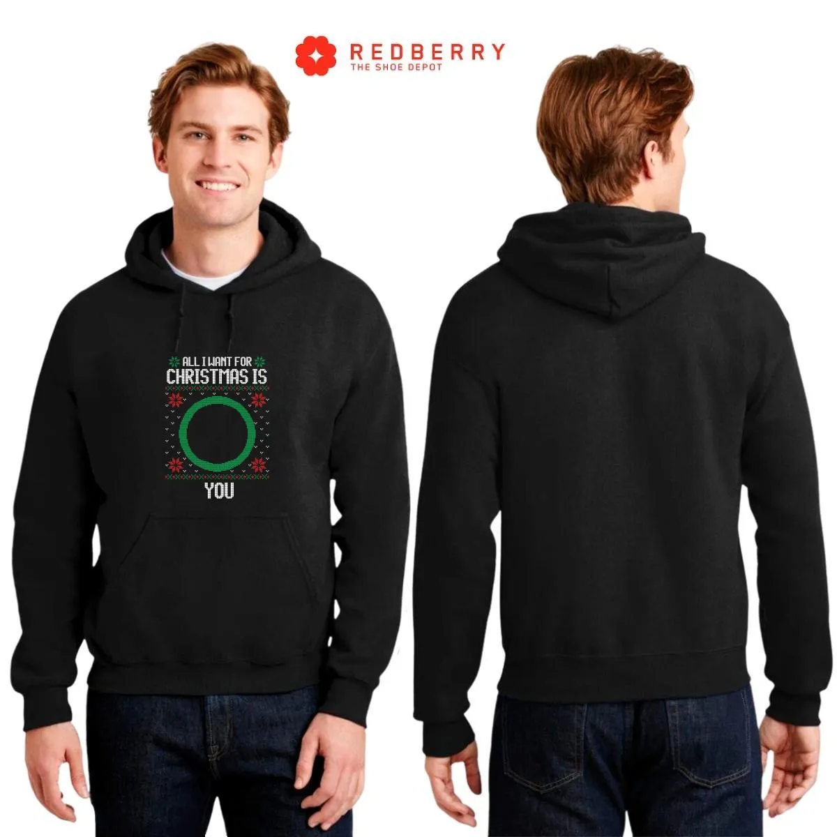 Sudadera Navideña Hombre Deportiva Hoodie 026
