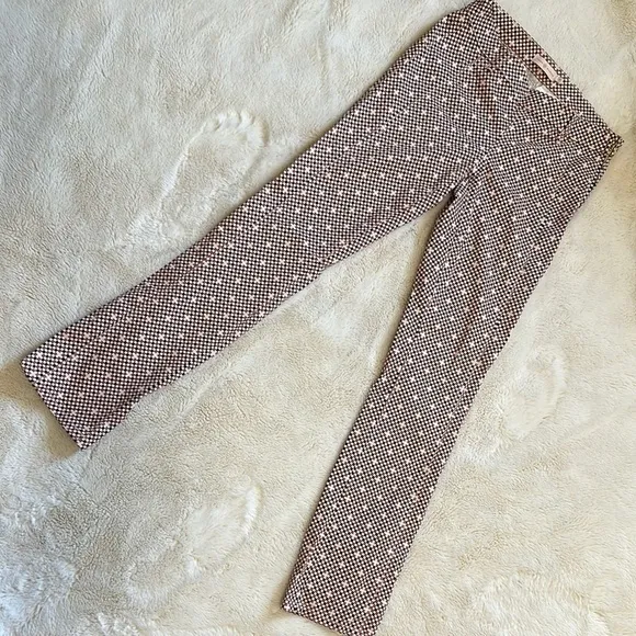 Tory Burch Kaine Geometric Patterned Straight leg Pants Women’s Size 27 EUC