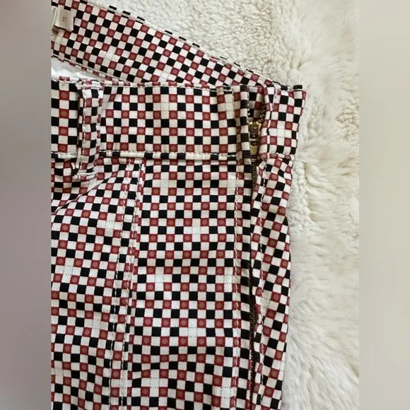Tory Burch Kaine Geometric Patterned Straight leg Pants Women’s Size 27 EUC