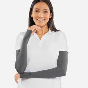 Urban Grey Arm Sleeves with Thumbhole - Women