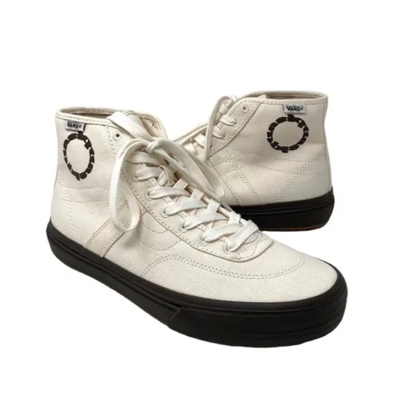 VANS x Quasi Crockett High Decon Shoe Canvas Beige Casual Women Size VN0007QVTBD