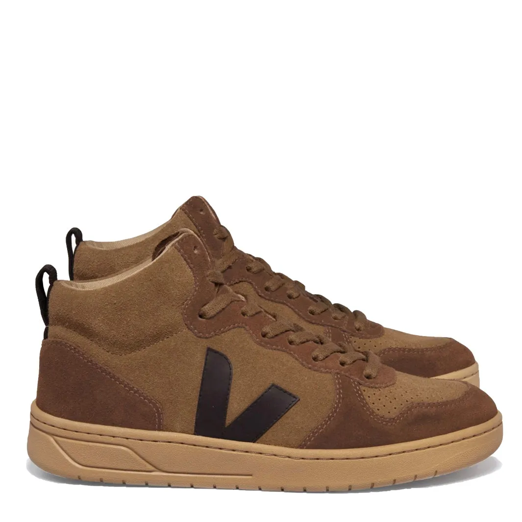 Veja Women's V-15 Suede Brown Black