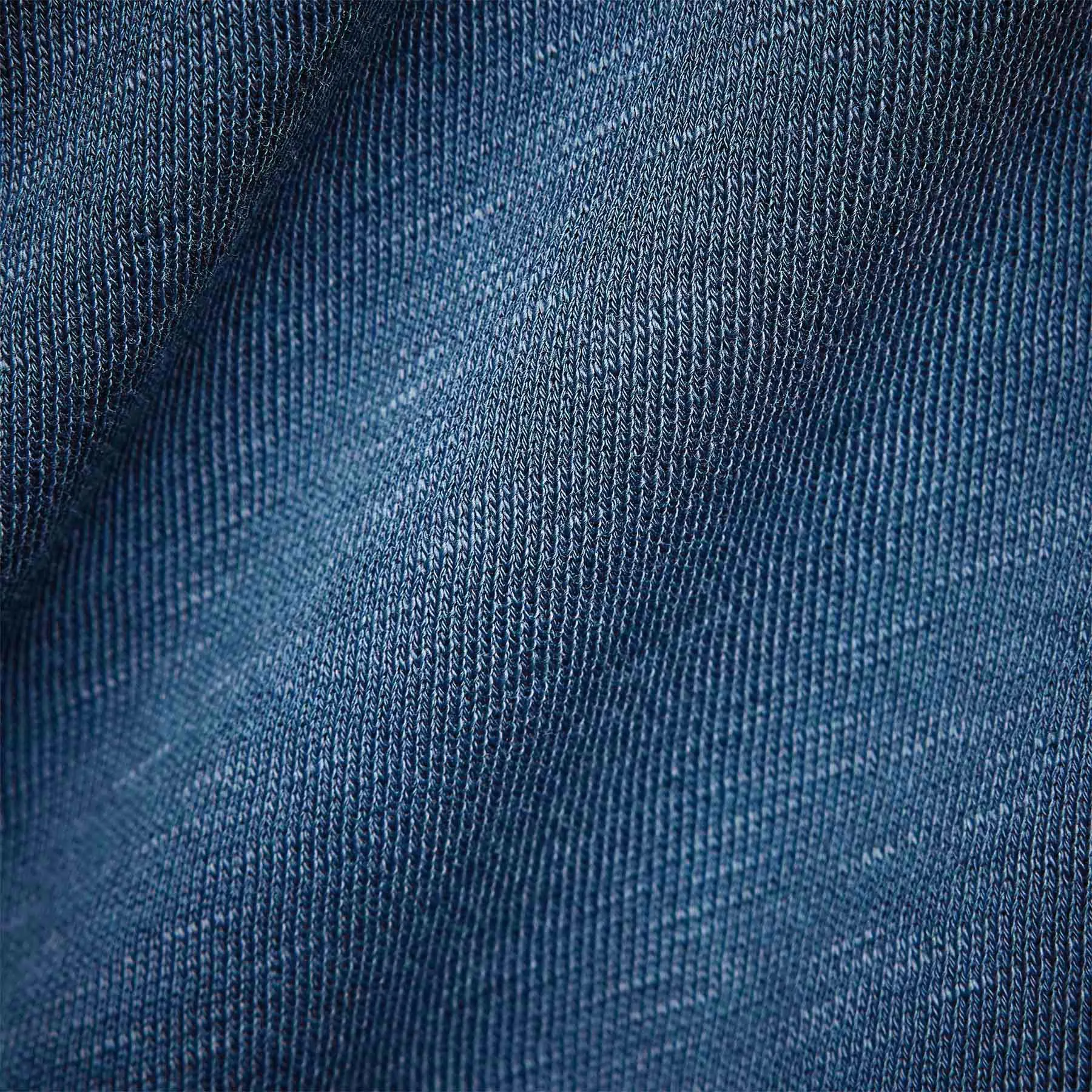 Vintage French Terry Zip Up Hoodie - Lake Pigment