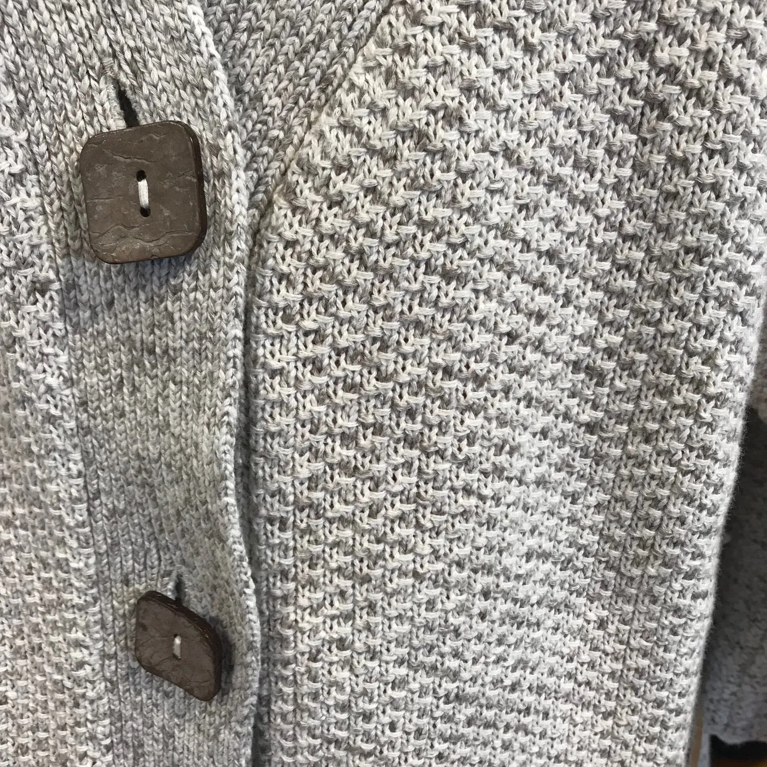 Women's Habitat | Three Button Swing Cotton Cardigan | Driftwood