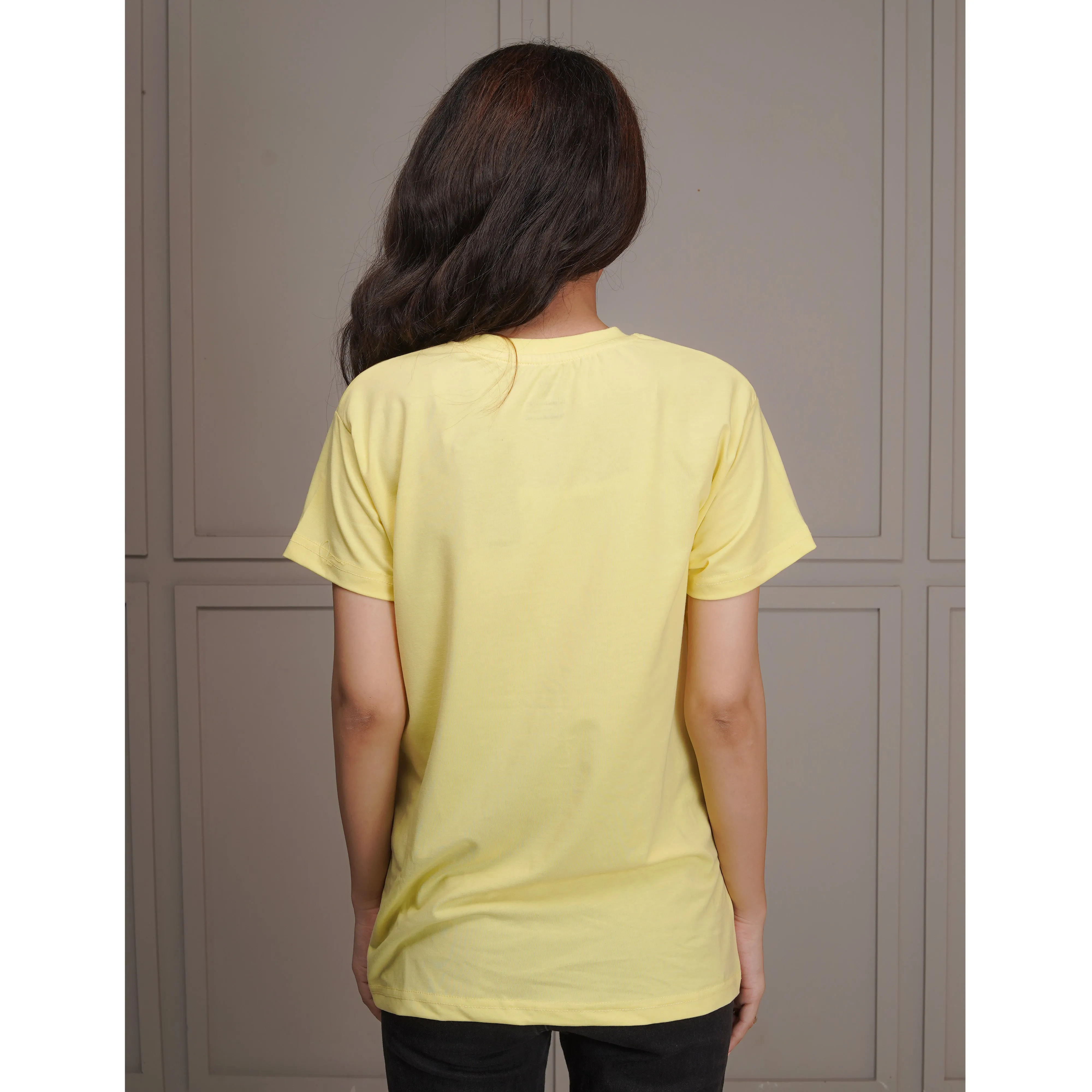 Women's Half Sleeve T-Shirt (Flower)