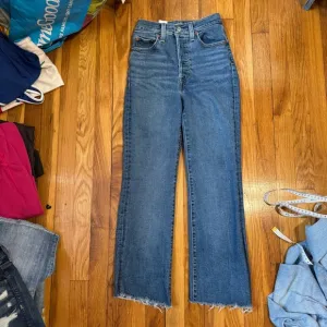 Women's Levi’s Ribcage Bootcut Blue Jeans