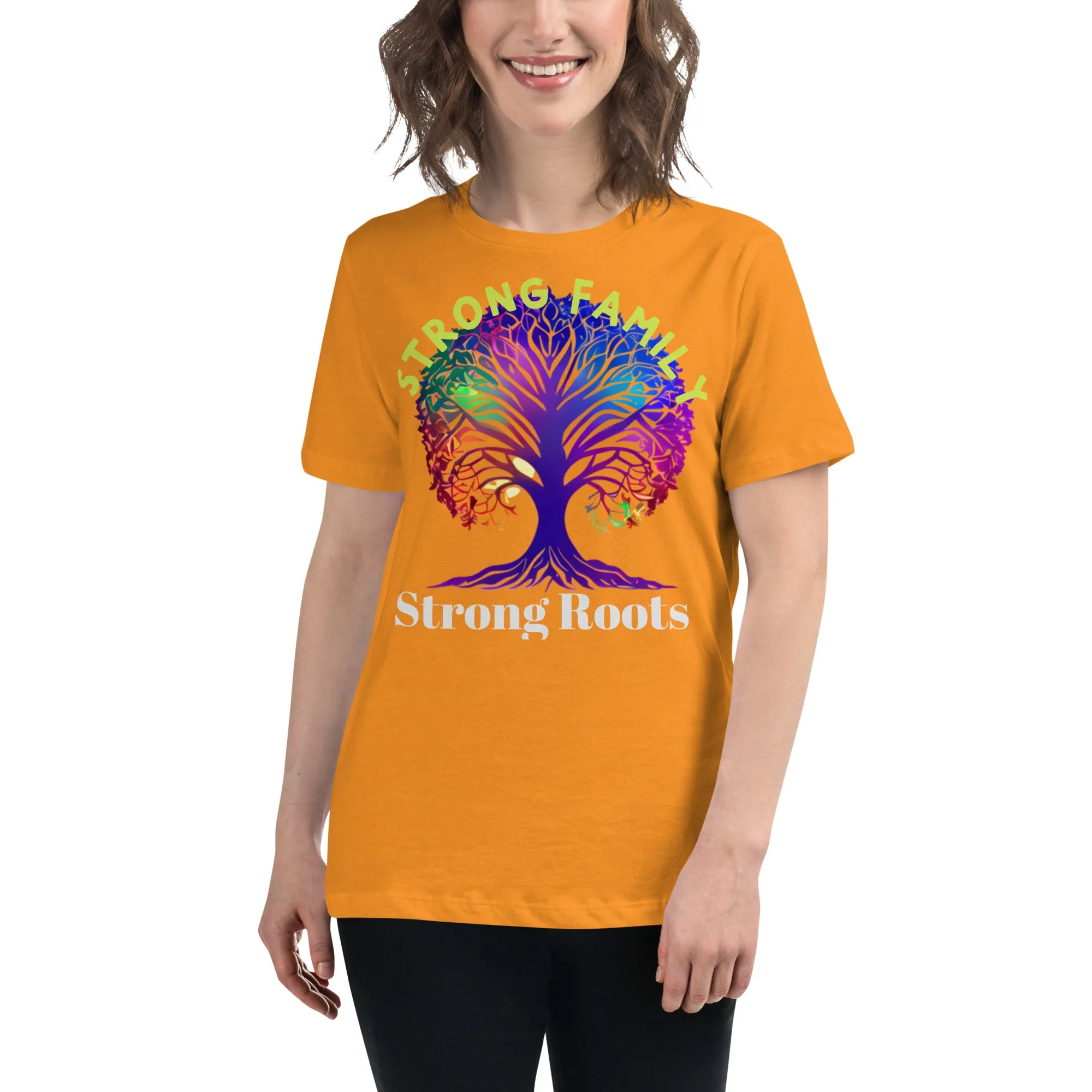 Women's Relaxed T-Shirt, Back to School, Strong Family T shirt, gift