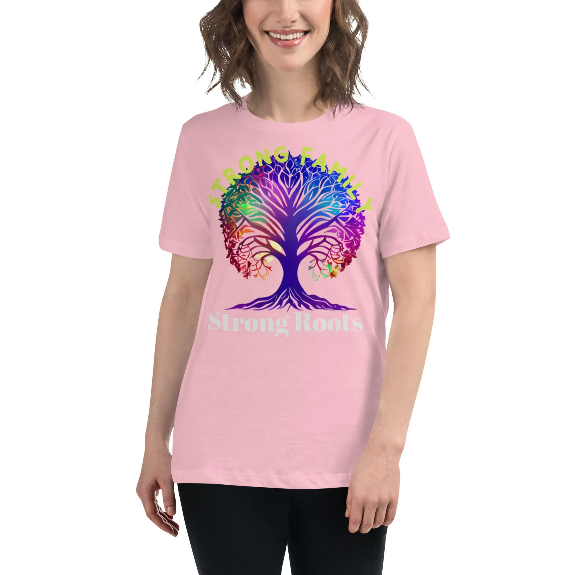 Women's Relaxed T-Shirt, Back to School, Strong Family T shirt, gift