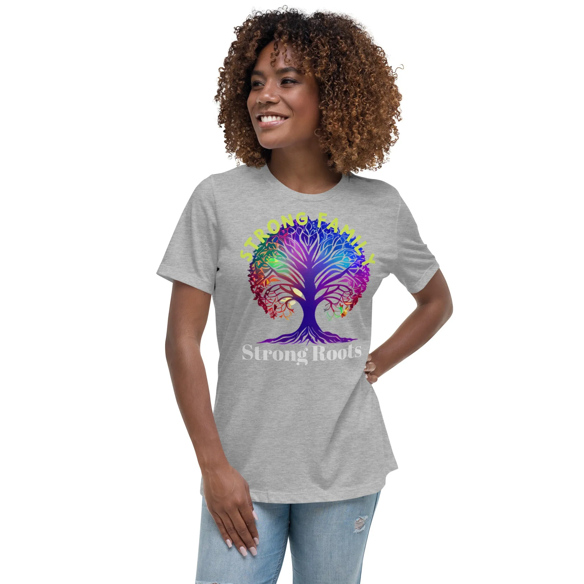Women's Relaxed T-Shirt, Back to School, Strong Family T shirt, gift